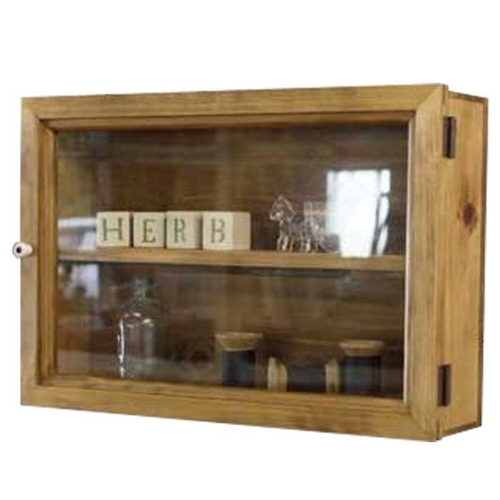 楽天市場】コレクションケース 透明ガラス扉 アンティークブラウン