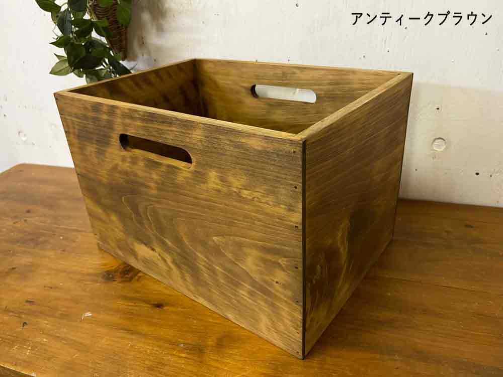 楽天市場】ウッドボックス カントリー 収納箱 35×25×23cm 木箱 フリー