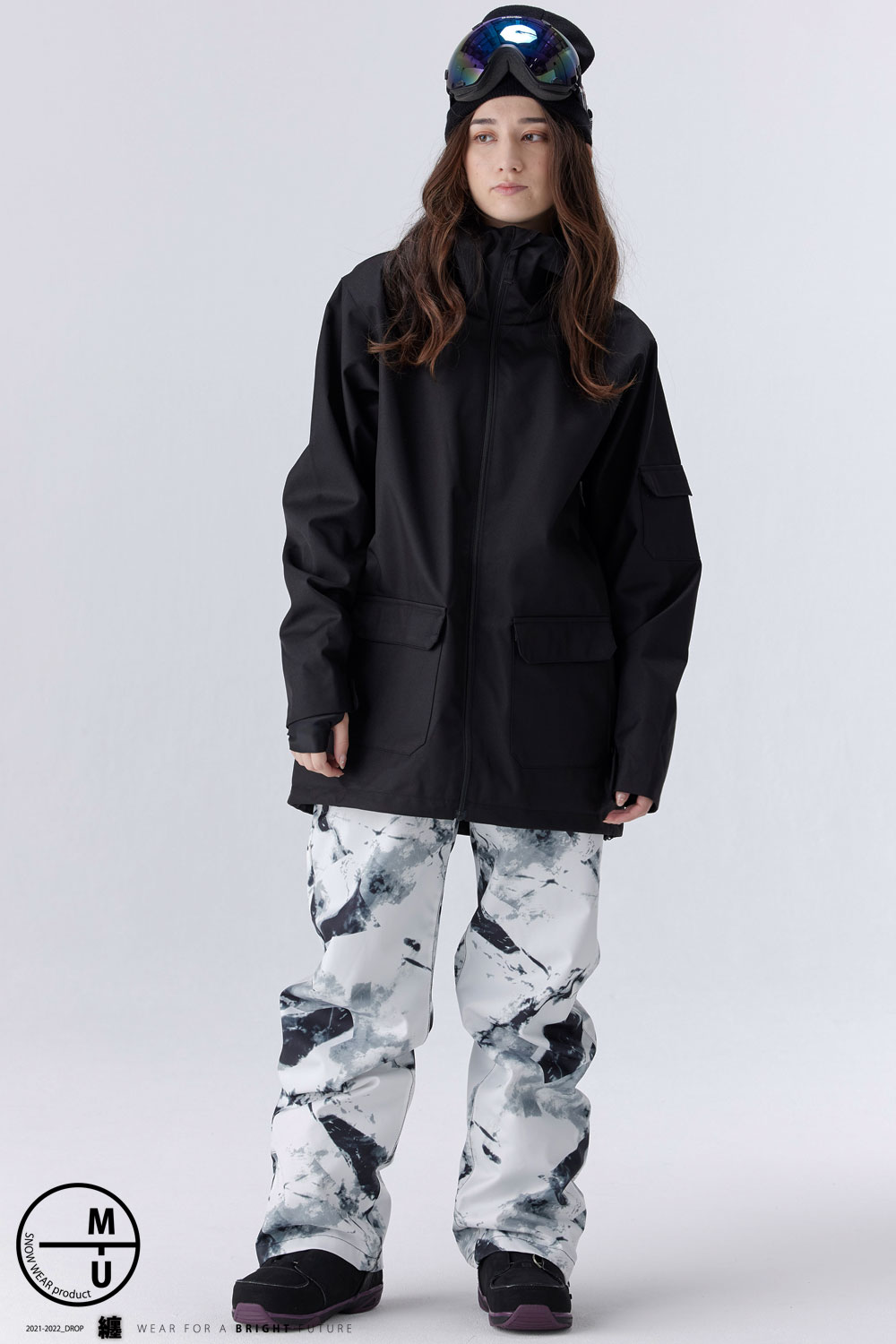 楽天市場】スノーボード ウェア レディース 上下セット スノボウェア