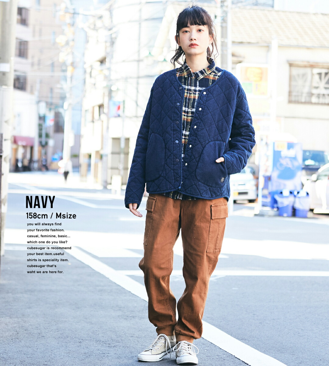 楽天市場】キルティングコート / Nanea (ナネア) インディゴ裏毛 中綿