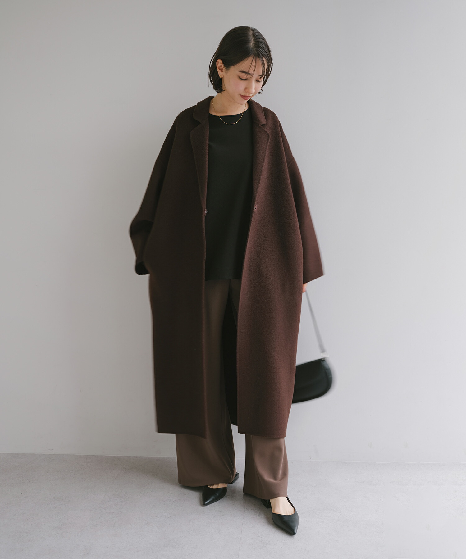 楽天市場】evernavy エバーネイビー リバー ロング コクーン ウール