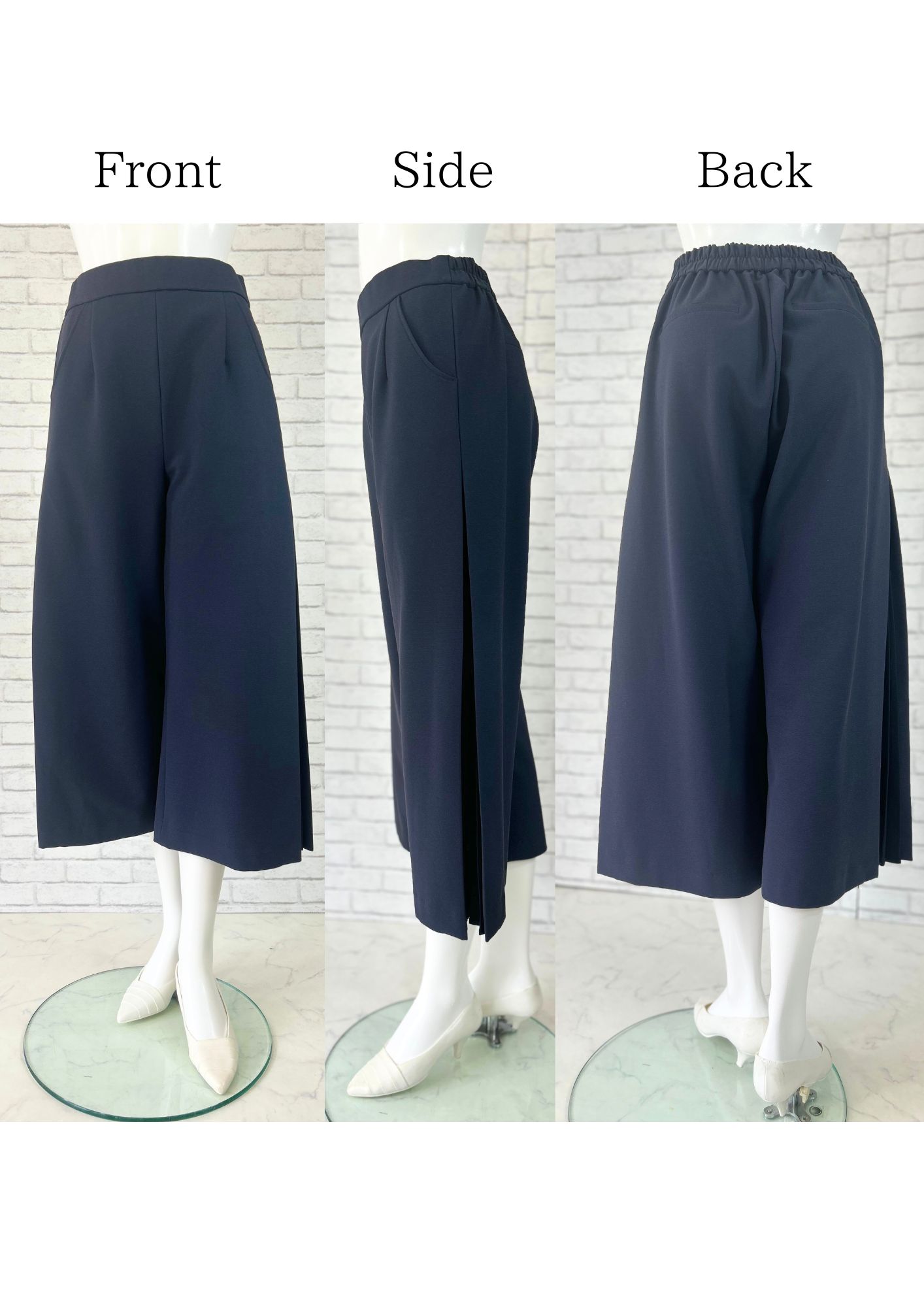 楽天市場】パンツ ワイドパンツ プリーツ サイドプリーツワイドパンツ