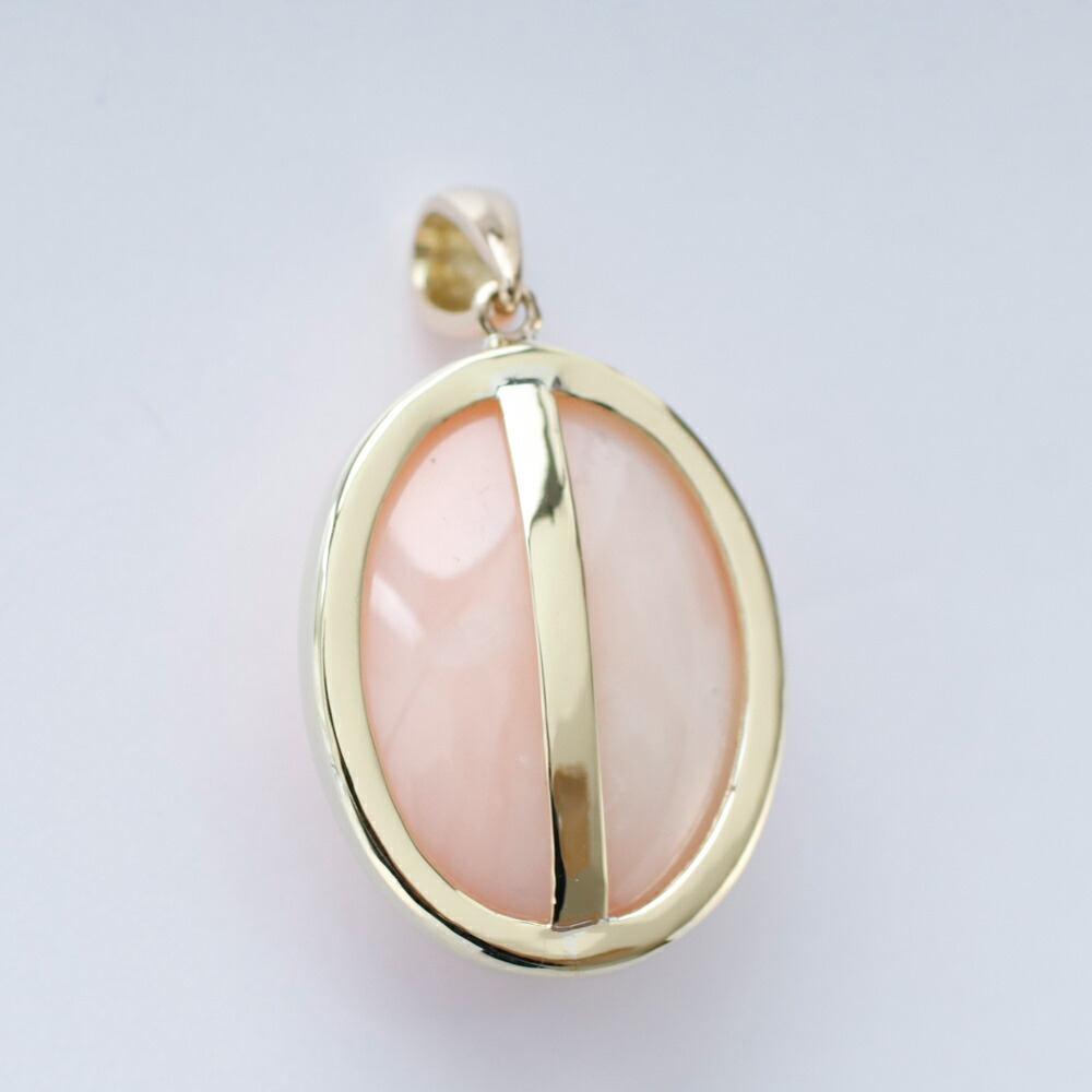 楽天市場】≪1年保証付き≫ 本ボケ珊瑚K18ペンダントトップ シンプル