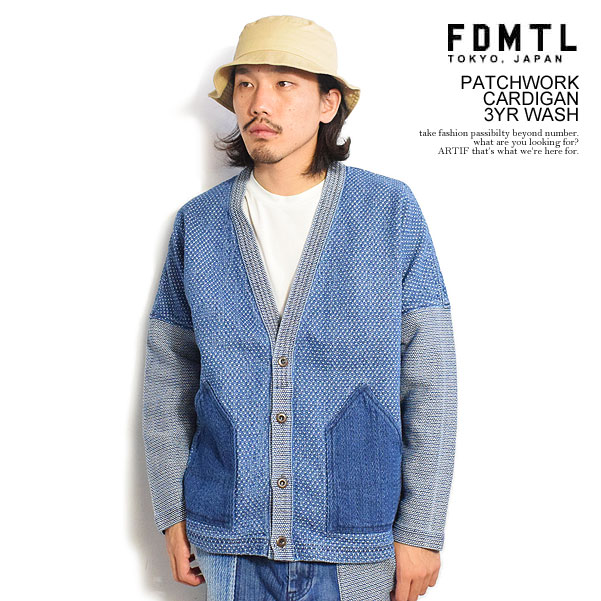 楽天市場】FDMTL ファンダメンタル PATCHWORK CARDIGAN 3YR WASH