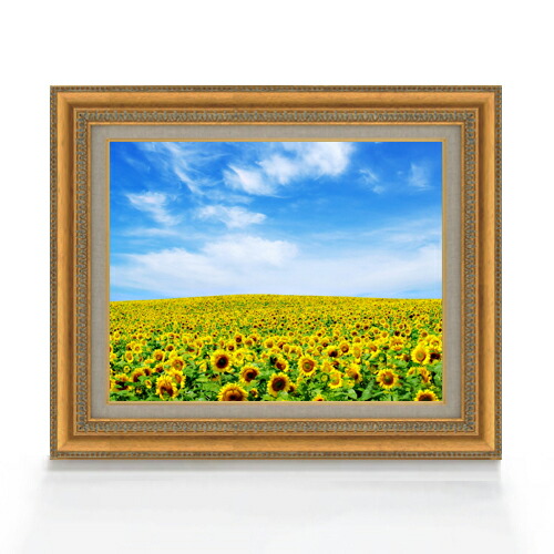 楽天市場】手描き 油絵 額入り油彩画 向日葵 F6サイズ ひまわり