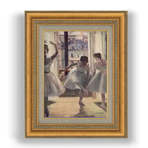 ドガ 踊り子 絵画(レプリカ) 額入り 額縁 油彩画 ドガ 踊り子 絵画