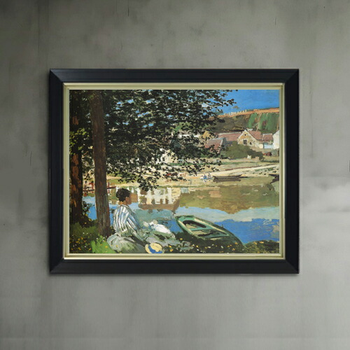 楽天市場】油彩画 松浦敬文 「水辺の城」 F6号 油絵 額入り 風景画