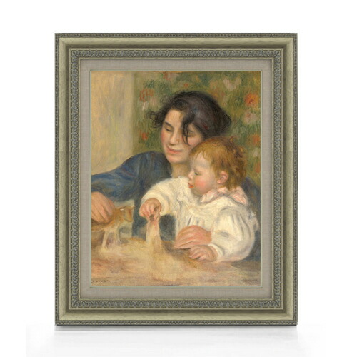 楽天市場】【油絵 直筆仕上げ】ルノワール ガブリエルとジャン F6 【額