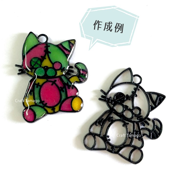 楽天市場】【お値下げ】【1個】レジン枠 空枠 ツギハギだらけのネコの