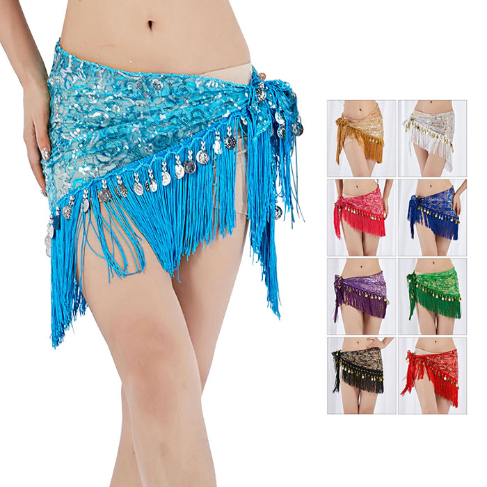 楽天市場】ベリーダンス ヒップスカーフ 三角形 腰巻き ベリーダンス