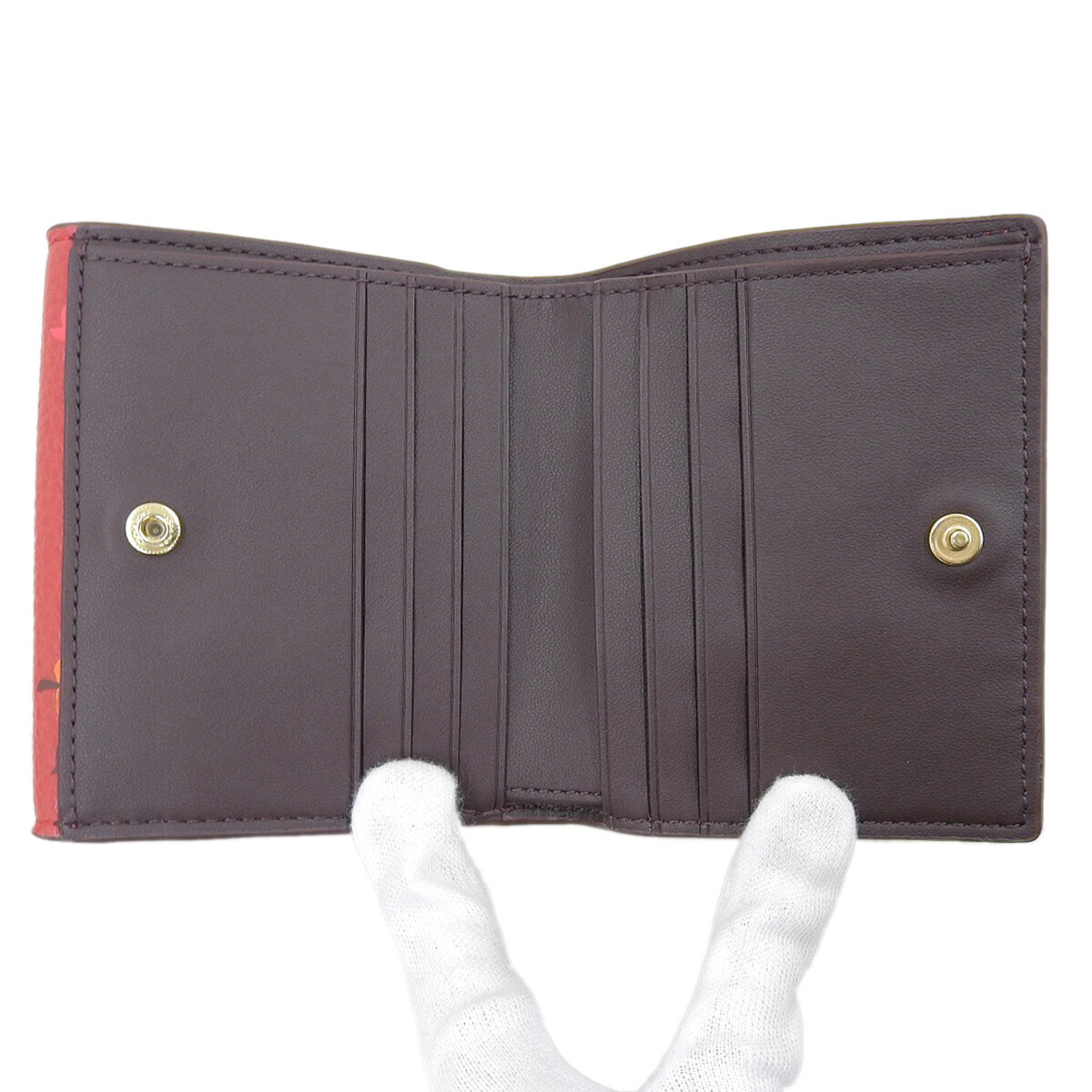 楽天市場】【COACH】 コーチ レザー 花柄 折り財布 スモールモーガン