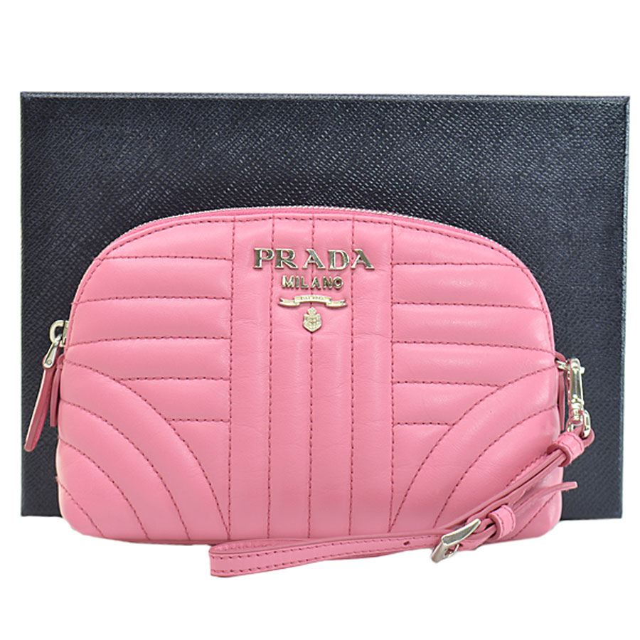 楽天市場】プラダ PRADA メイクポーチ 化粧ポーチ マルチポーチ ピンク
