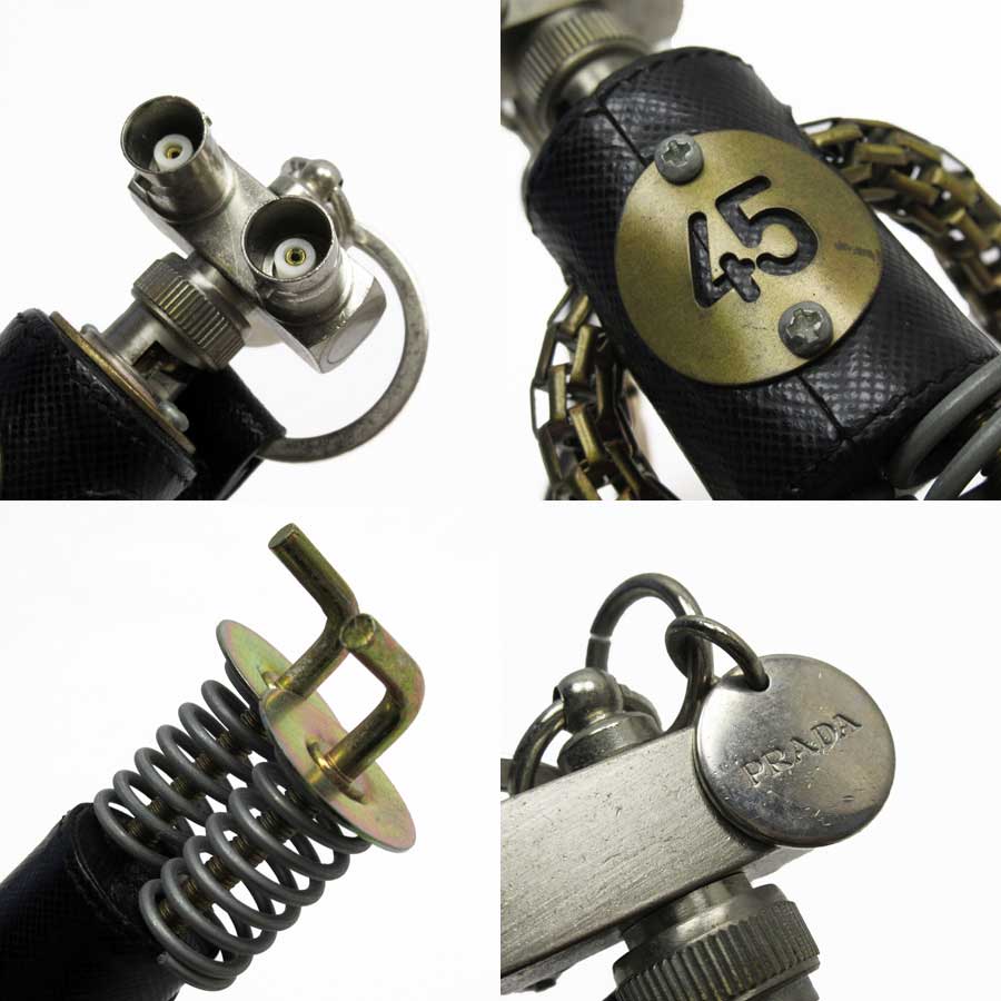 楽天市場】プラダ PRADA キーホルダー チャーム ロボット ブラックx