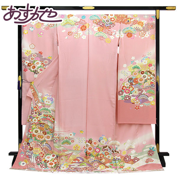 楽天市場】着物 名門 吉澤の友禅 振袖 手加工 正統派 古典柄 金駒刺繍