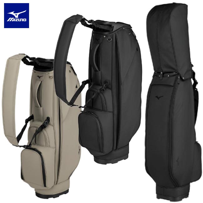 Mizuno GOLF ブラック キャディバッグ ゴルフバッグ 5分割 Mizuno GOLF