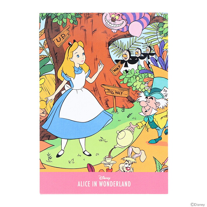 楽天市場】ディズニー ふしぎの国のアリス メモ A6 レトロアート