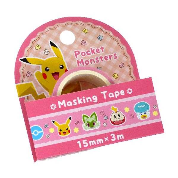 楽天市場】マスキングテープ ポケモンB 1.5cm×長さ3m (100円ショップ