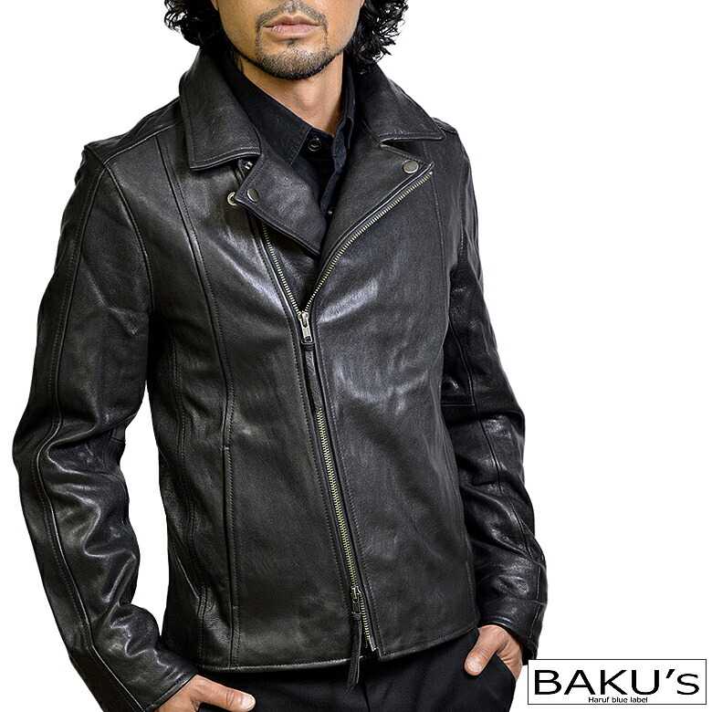 楽天市場】ライダースジャケット レザージャケット 革ジャン メンズ 本
