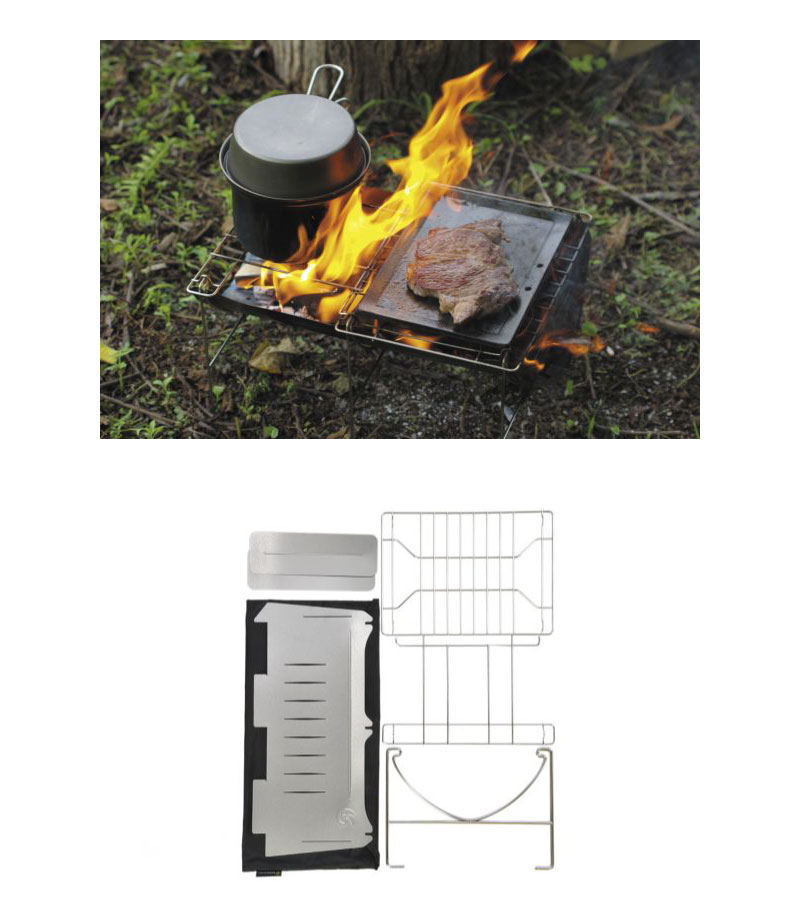 楽天市場】belmont ベルモント 焚き火台 TABI グリルエクステンション