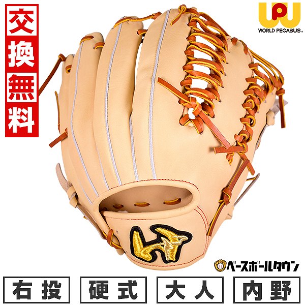 Worldpegasus 硬式グラブ 投手内野手用 西島モデル キャメルブラウン