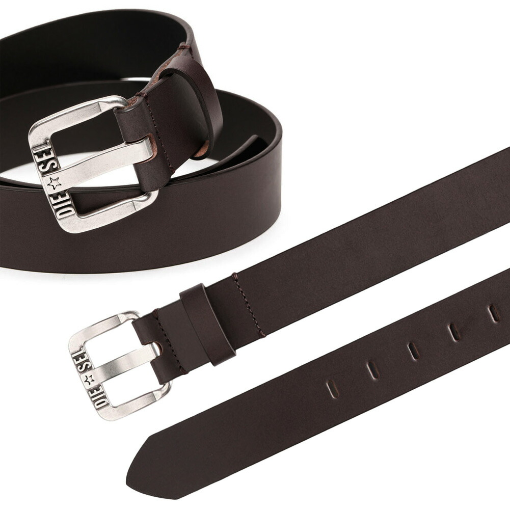 楽天市場】DIESEL ディーゼル メンズ レザー ベルト X08881 B-STAR2