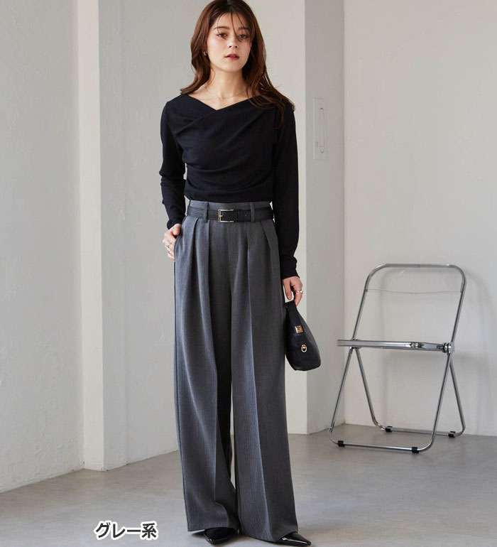 楽天市場】＼まとめ買いクーポン配布中／フルレングスパンツ ウール調2