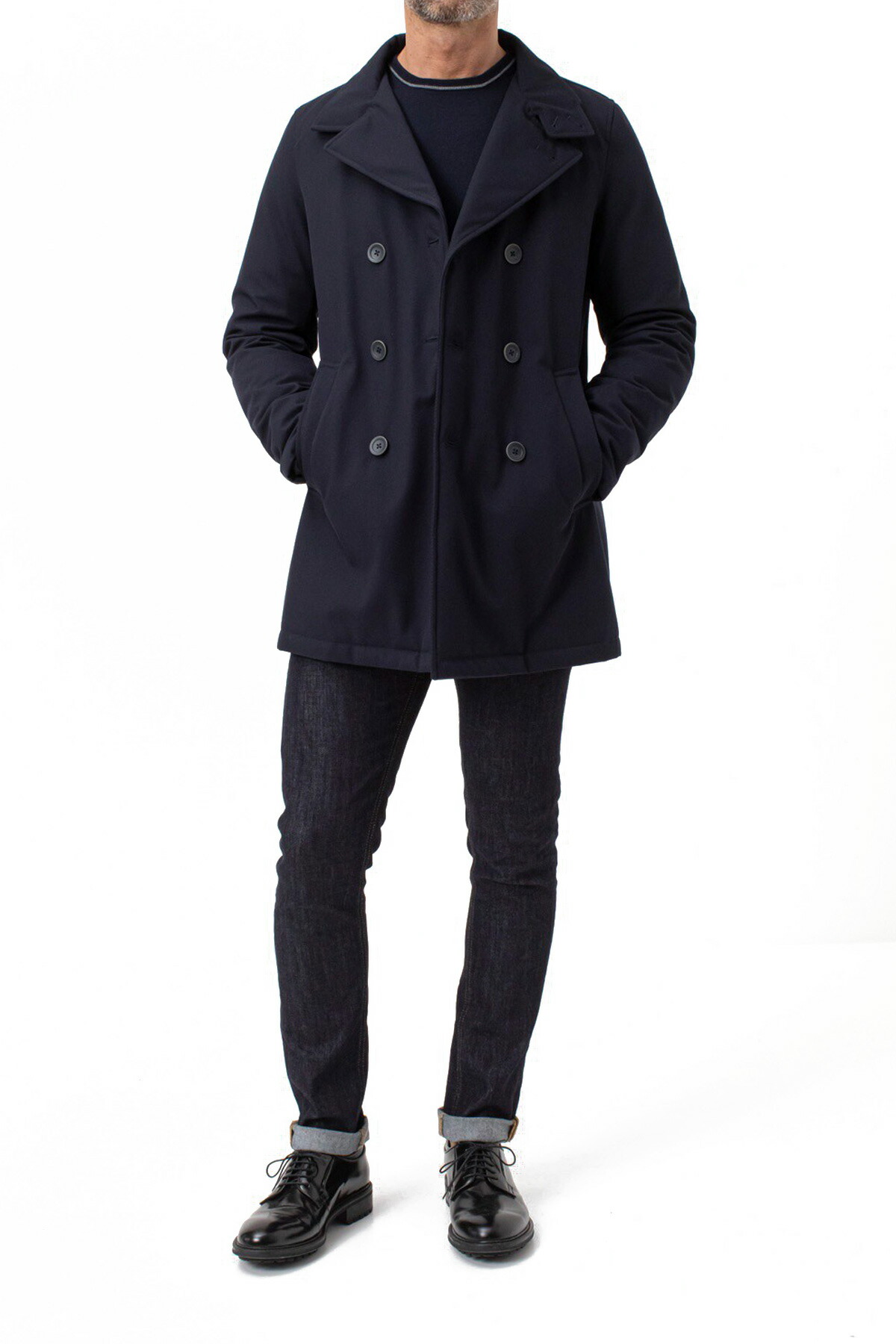 楽天市場】 ヘルノ HERNOSLANTING LINE メンズ ツイル パデッドコート