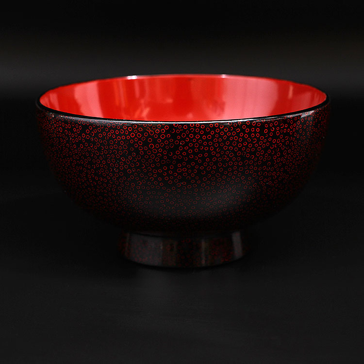 楽天市場】【津軽塗 ななこ塗】夫婦汁椀ななこ【黒/赤黒/IO-032】2個