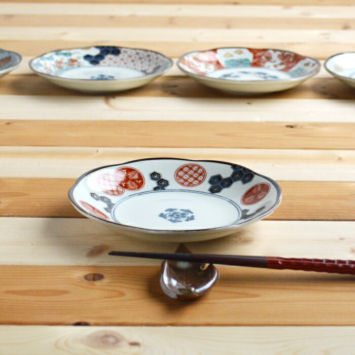 楽天市場】美濃焼 染錦古伊万里 中皿 16cm取皿 ケーキ皿 フルーツ皿 十