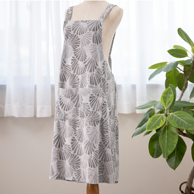 楽天市場】【☆】 タオルエプロン 「シェル」 ブルー グレー パープル