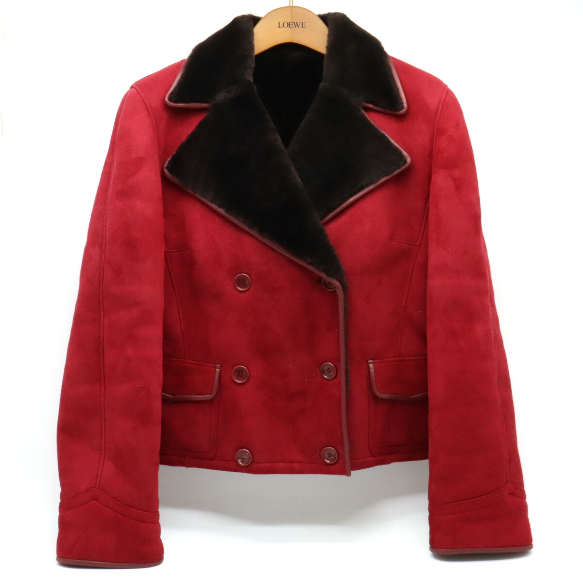 楽天市場】LOEWE ロエベ ムートンコート ジャケット レディース レザー
