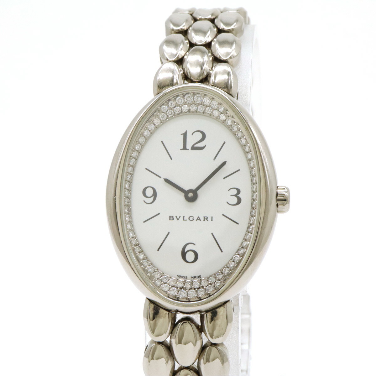 楽天市場】BVLGARI ブルガリ オーバル ダイヤモンドベゼル ホワイト