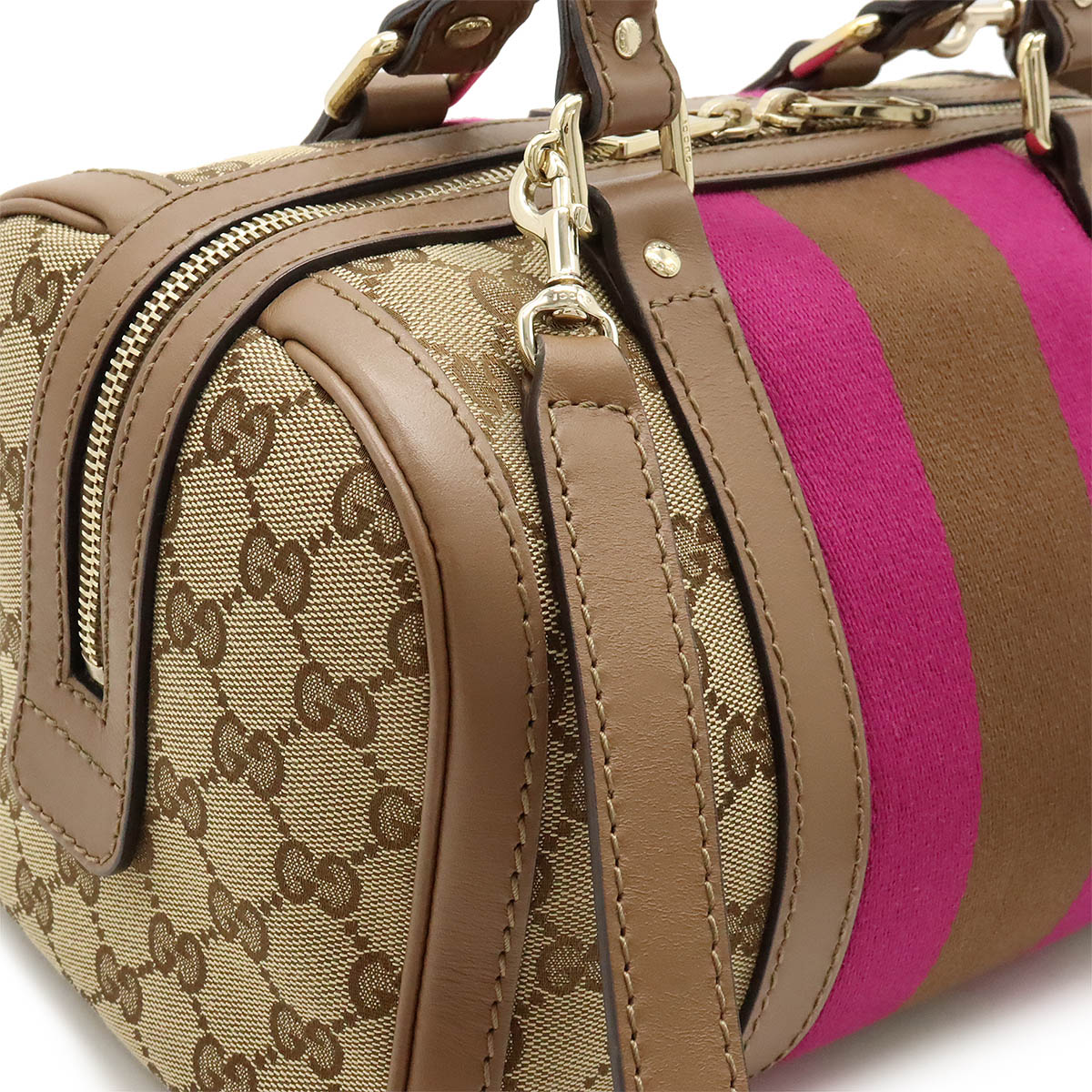 楽天市場】GUCCI グッチ GGキャンバス シェリーライン ハンドバッグ