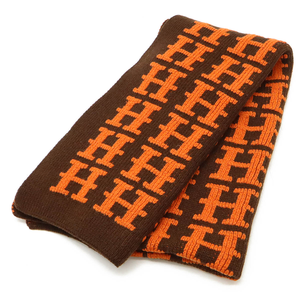 楽天市場】HERMES エルメス マフラー ストール 大判 Hロゴ H柄