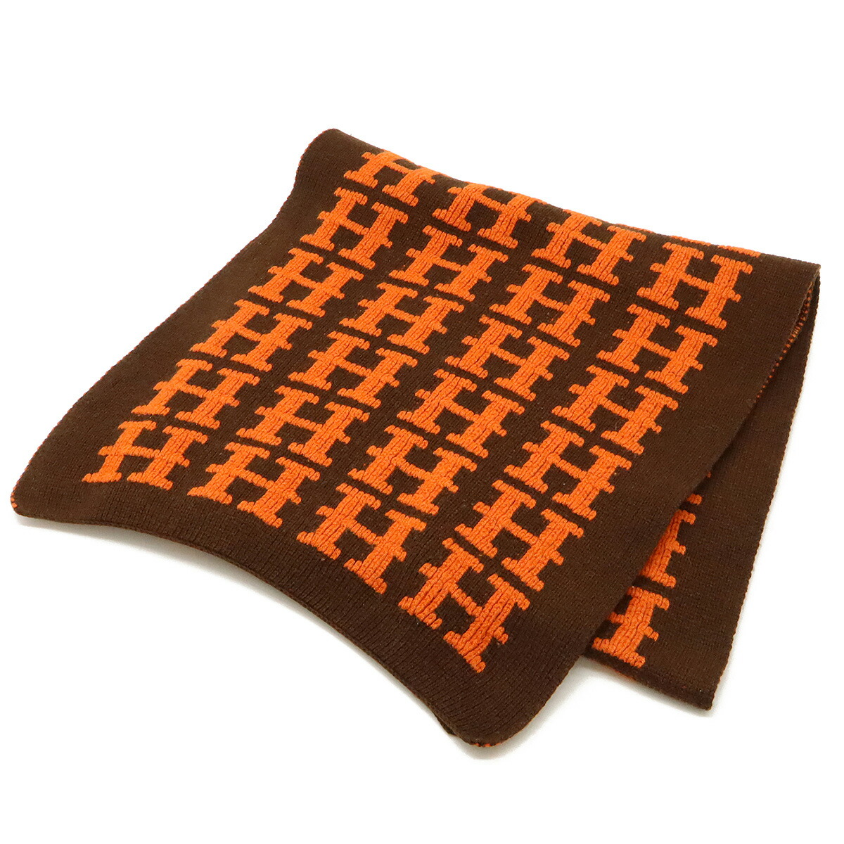 楽天市場】HERMES エルメス マフラー ストール 大判 Hロゴ H柄