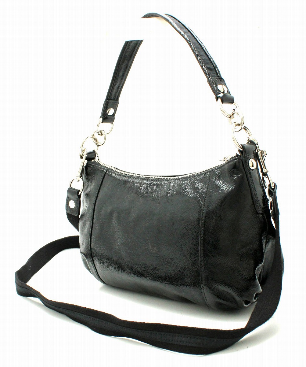 楽天市場】【バッグ】COACH コーチ ポピー パテントレザー グルービー