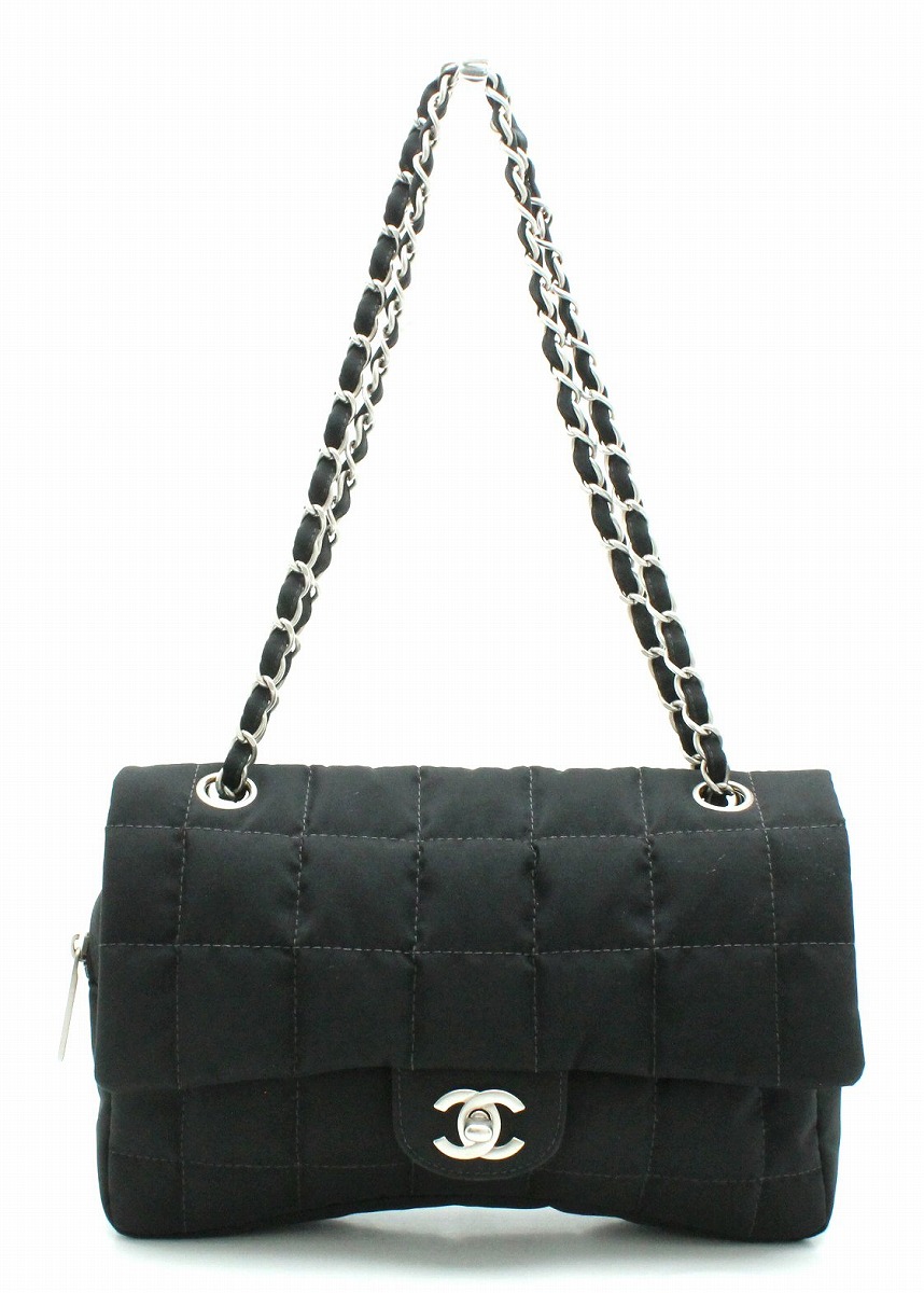 楽天市場】【バッグ】CHANEL シャネル チョコバー ナイロン チェーン