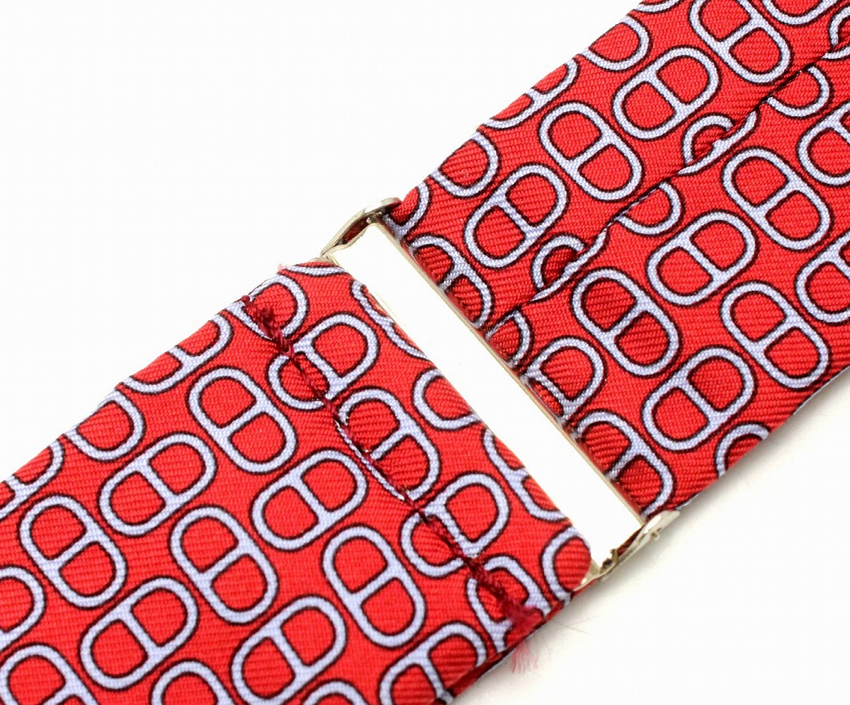 楽天市場】【アパレル】HERMES エルメス サスペンダー シルク100