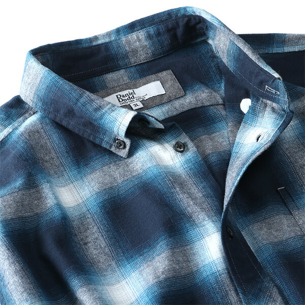 楽天市場】大きいサイズ メンズ フランネル ボタンダウン シャツ