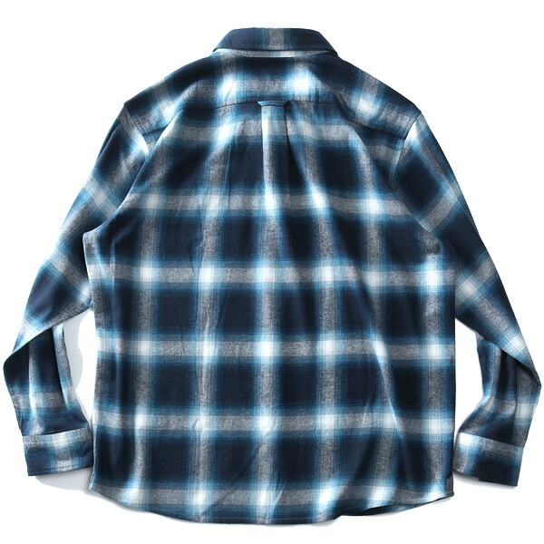 楽天市場】大きいサイズ メンズ フランネル ボタンダウン シャツ