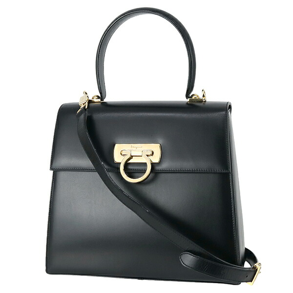 楽天市場】フェラガモ 2WAYバッグ ガンチーニ ボックスカーフレザー