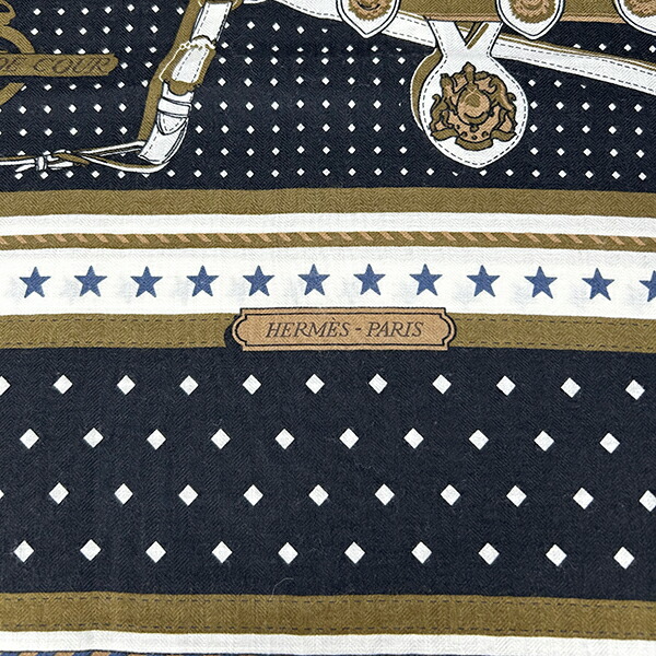 楽天市場】【美品】 エルメス ショール カレ ジェアン 140 宮廷の馬具