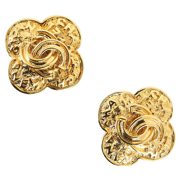 楽天市場】【10%OFF】 シャネル イヤリング クローバーモチーフ ココ