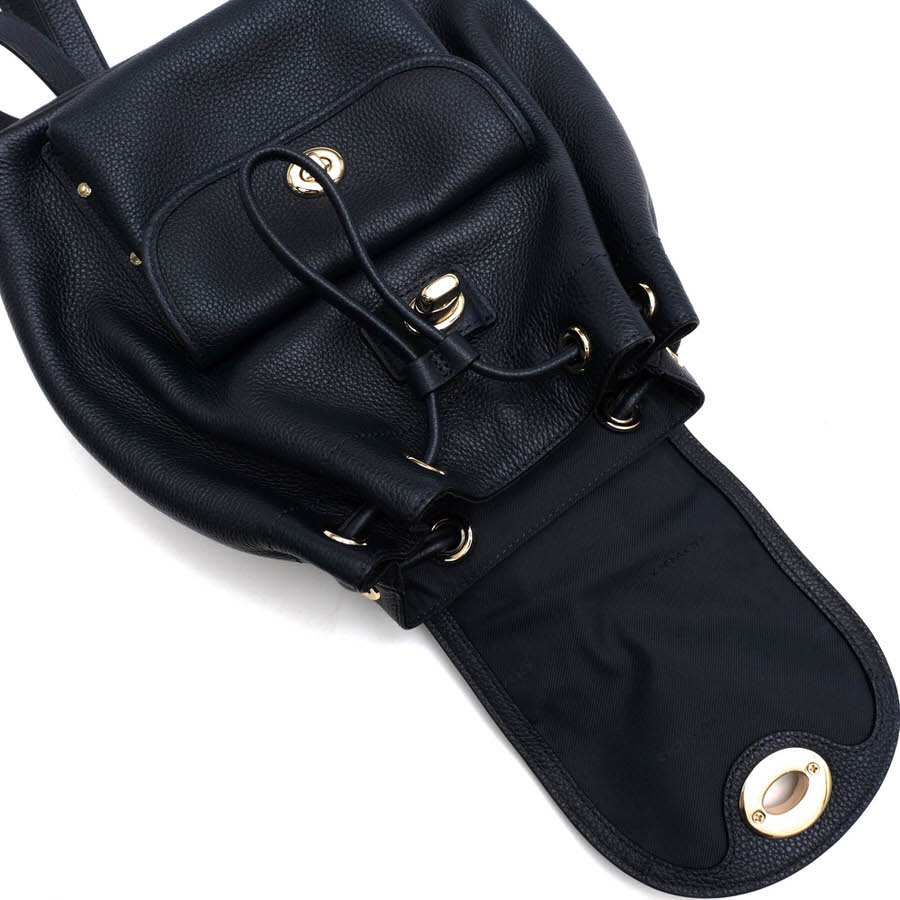coach コーチ37581 リュックサックターンロックレザーブラック黒