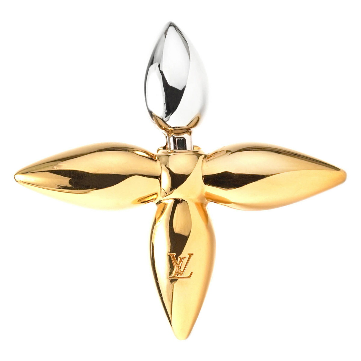 VUITTON ヴィトン クリスタル ヘアピンセット バレッタ・ルイザ ゴールド