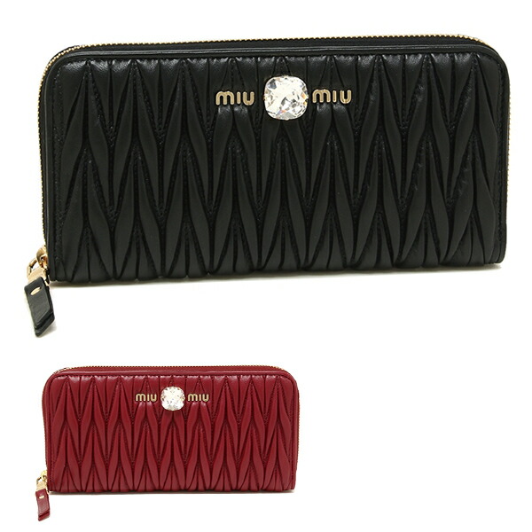 楽天市場】ミュウミュウ 財布 長財布 マテラッセ レディース MIU MIU