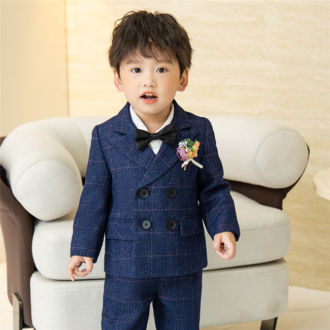 楽天市場】ベージュネイビー チェック柄 入学式 スーツ 卒園式 男の子