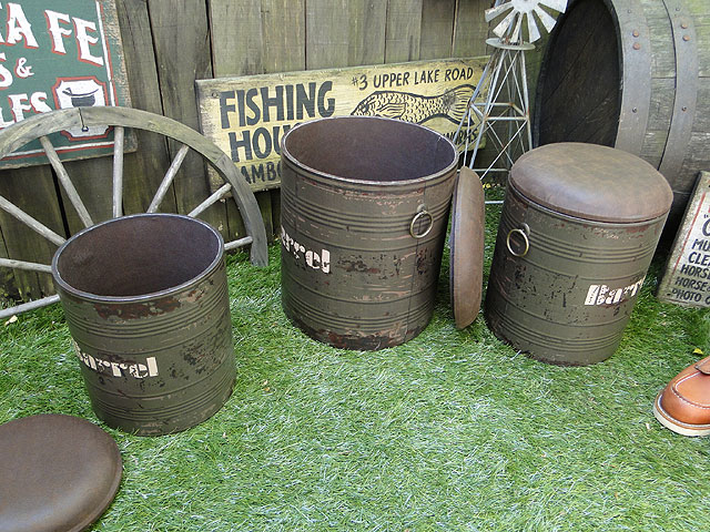 楽天市場】廃墟のドラム缶 フリーボックス 3個セット （カーキグリーン