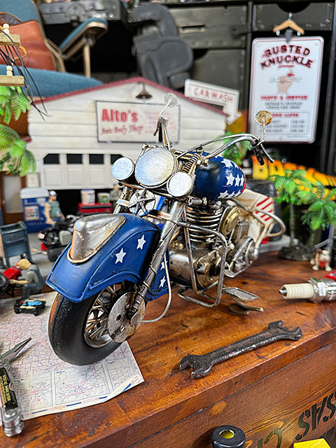 楽天市場】ハーレー バイク ブリキオブジェ Lサイズ （USAフラッグ