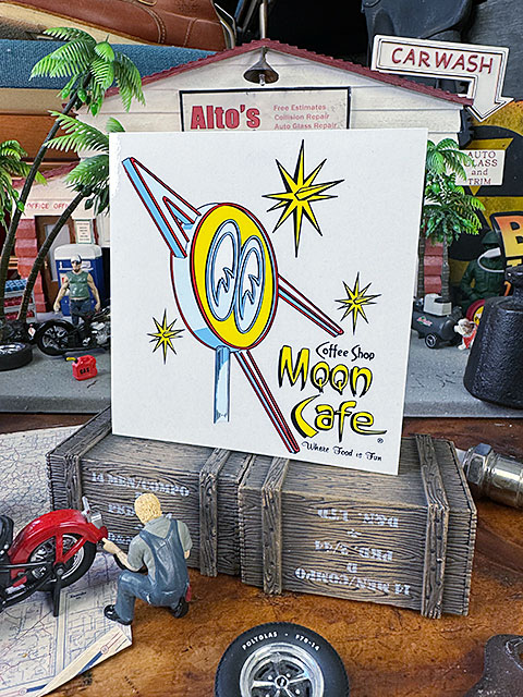 楽天市場】ムーンカフェ ネオン オフィシャル ステッカー クリアタイプ